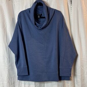 Jones & Co Blue Cowl Neck Sweater